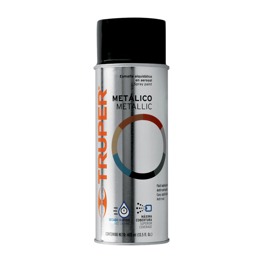 Aerosol metálico negro 400ml
