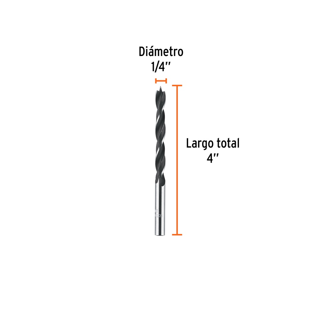 Broca para madera 1/4'