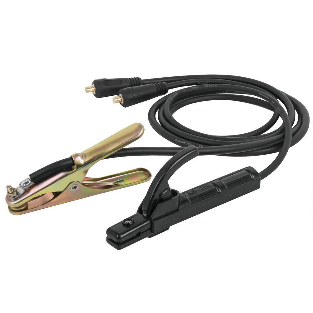Cable para soldadora inversora, con pinza de tierra, 200 A  TRUPER  12107 