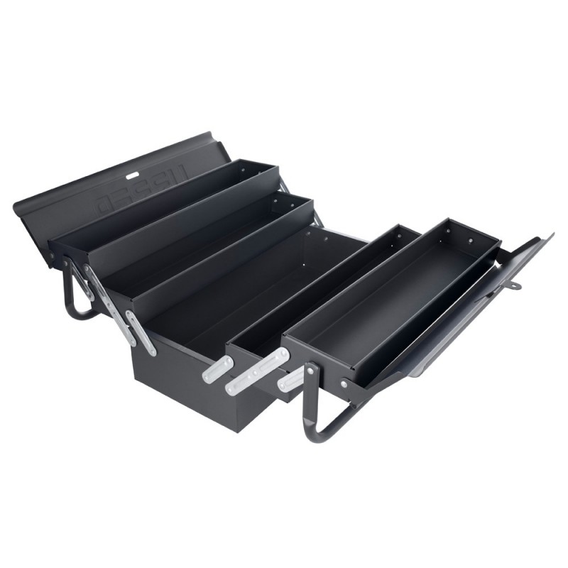 Caja portaherramientas metálica tipo acordeón 18" uso pesado