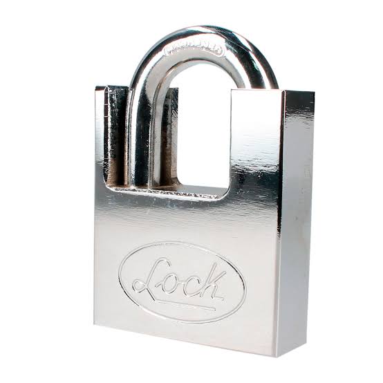 Candado de acero antipalanca, llave de discos 60mm cromo satinado      L22A60DCSB  LOCK  