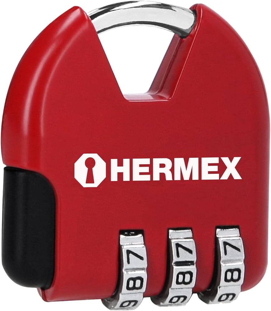 Candado de combinación 36 mm, blíster  43350  HERMEX 