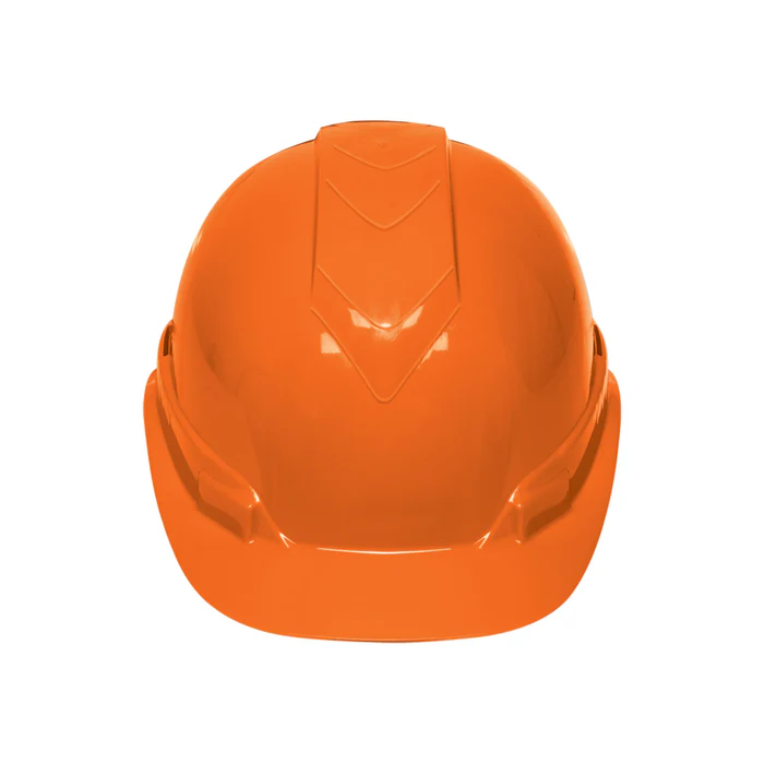 Casco de seguridad color naranja