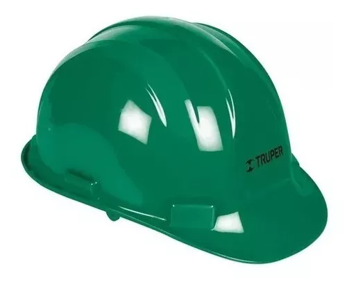 Casco de seguridad color verde