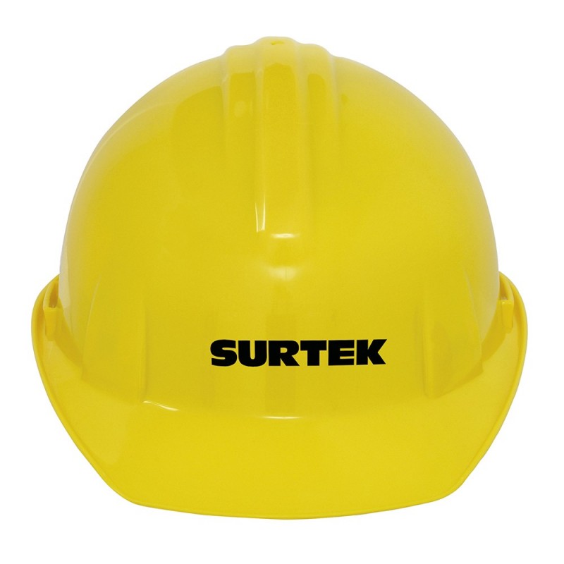 Casco de seguridad con ajuste de matraca amarillo  SURTEK  137308