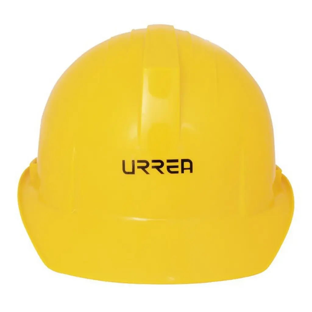 Casco de seguridad con ajuste de matraca amarillo
