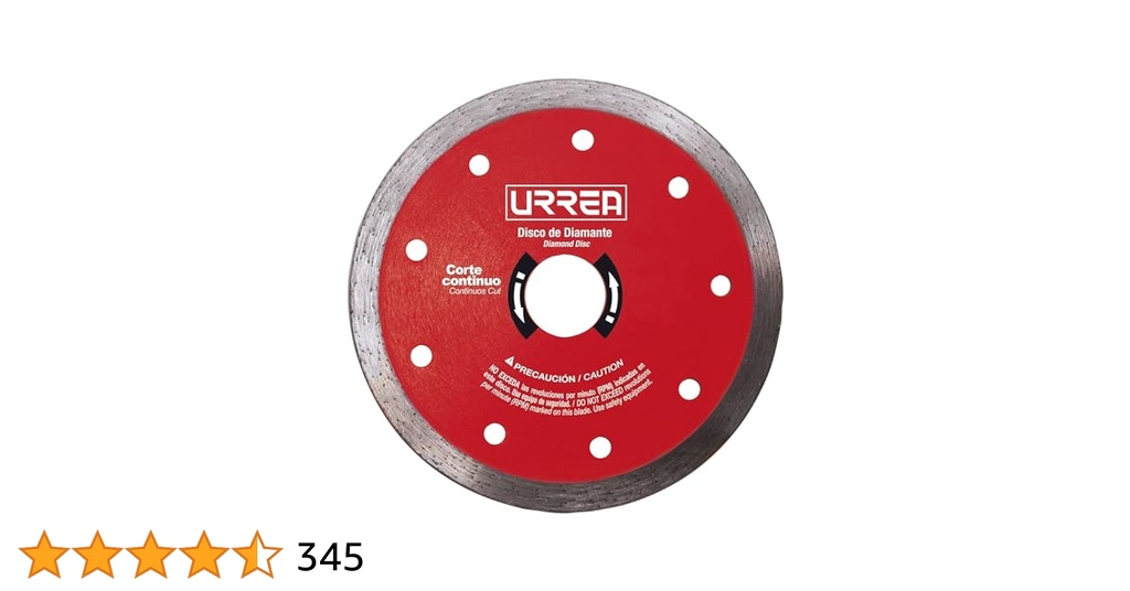 Disco de diamante uso industrial corte continuo 7"