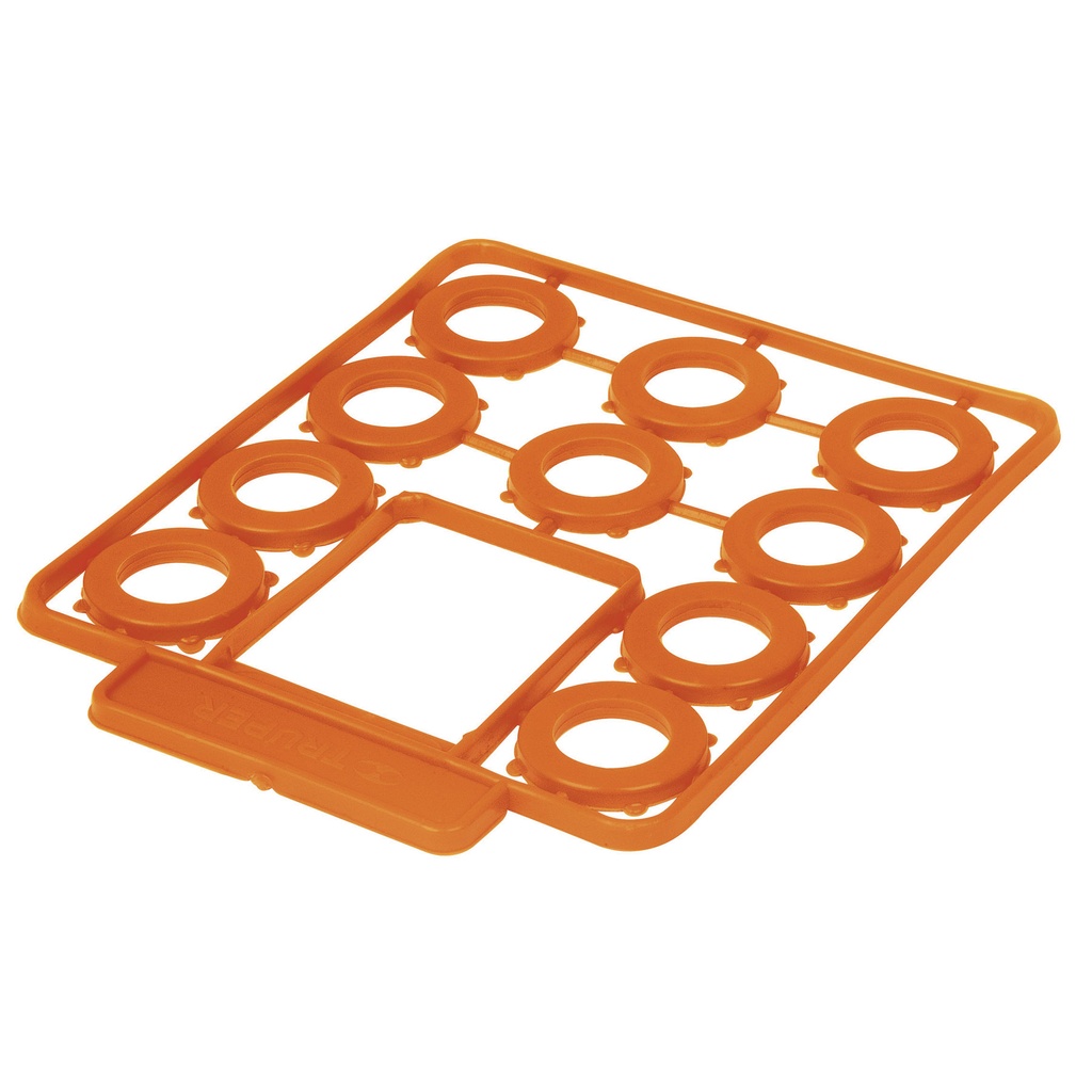 Empaques de hule para manguera, medida standard, 10 piezas