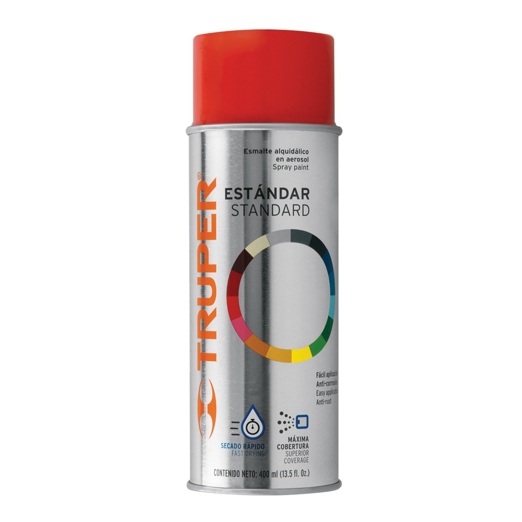 ESMALTE ACRILICO EN AEROSOL ROJO BERMELLON 776