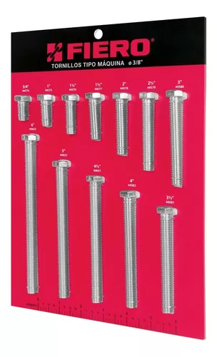 Exhibidor Fiero con tornillos tipo m·quina, 3/8'