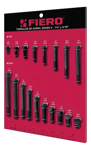Exhibidor Fiero de tornillos #1, grado 5