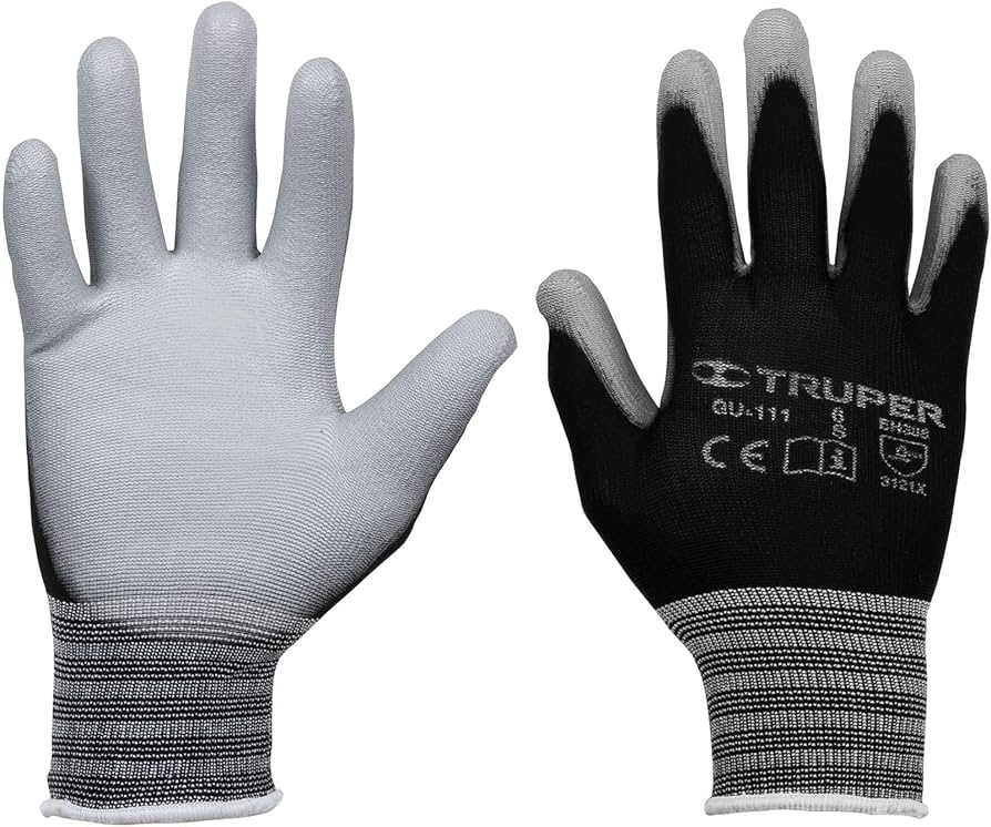 Guantes de nylon recubiertos de poliuretano, chicos