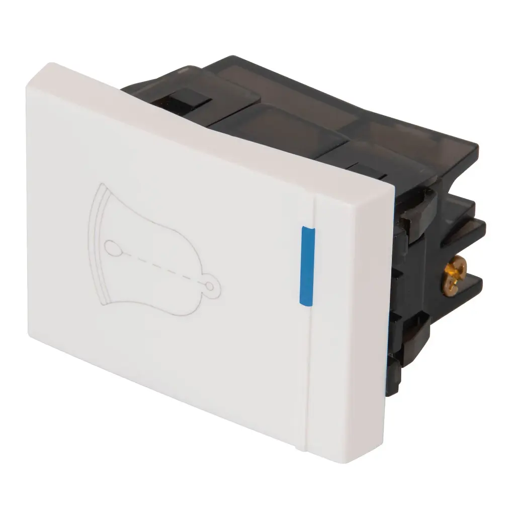 Interruptor para timbre, 1.5 mÛdulos, lÌnea EspaÒola, blanco