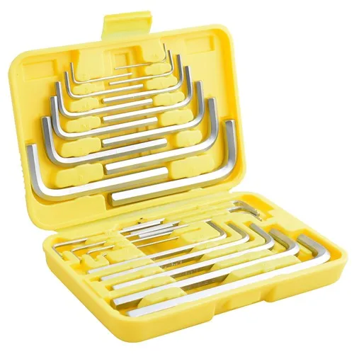 Juego combinado de 25 llaves hexagonales "L" en estuche