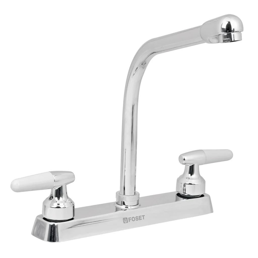 Mezcladora para fregadero, manerales cono,cuello cobra,Basic 49180