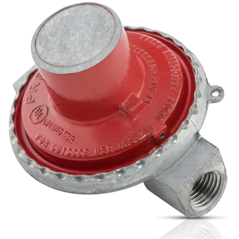REGULADOR PARA GAS LP SENCILLO 1/4 HNPT MOD. 700 DE ALTA PRECION ROJO 