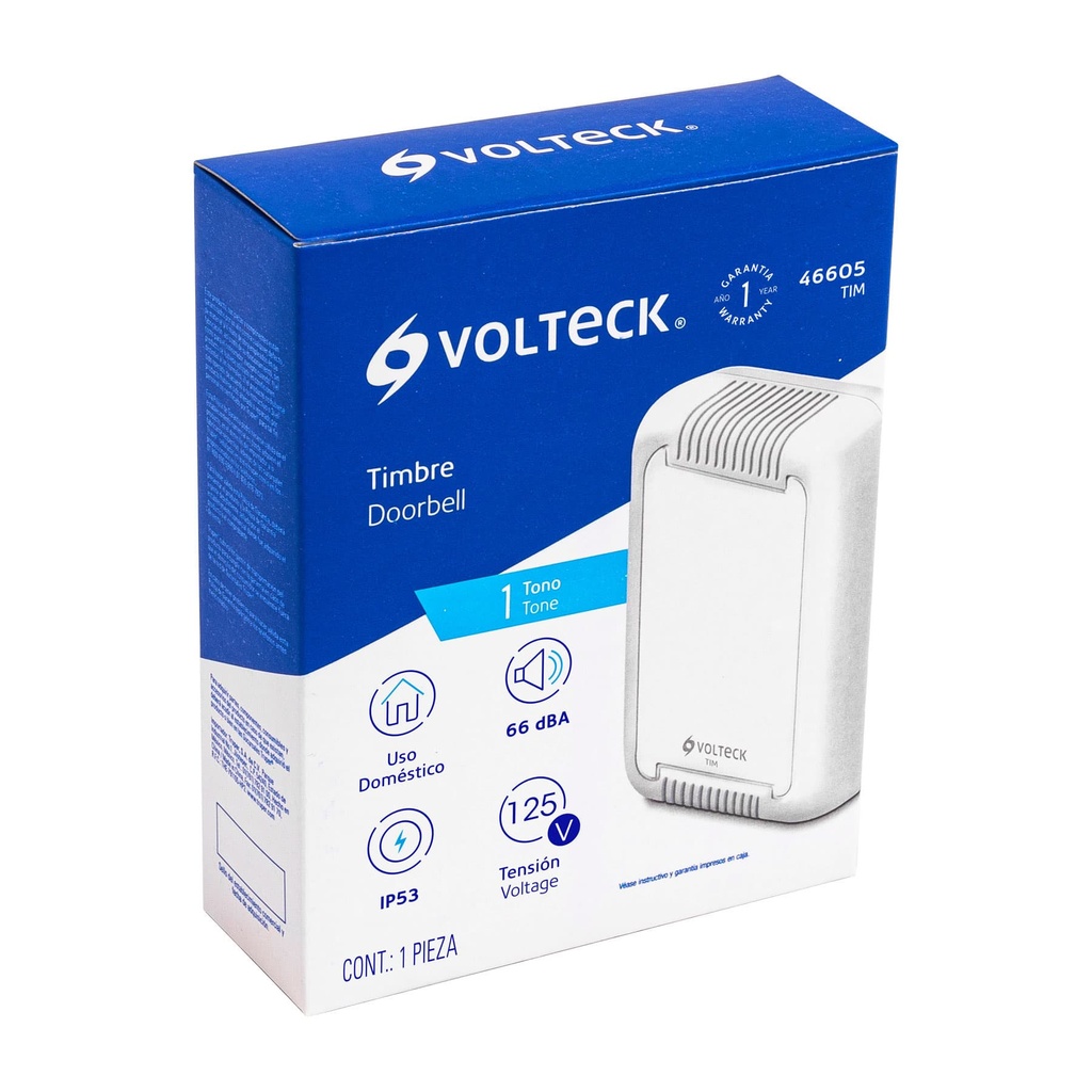 Timbre al·mbrico, 1 tono, Volteck