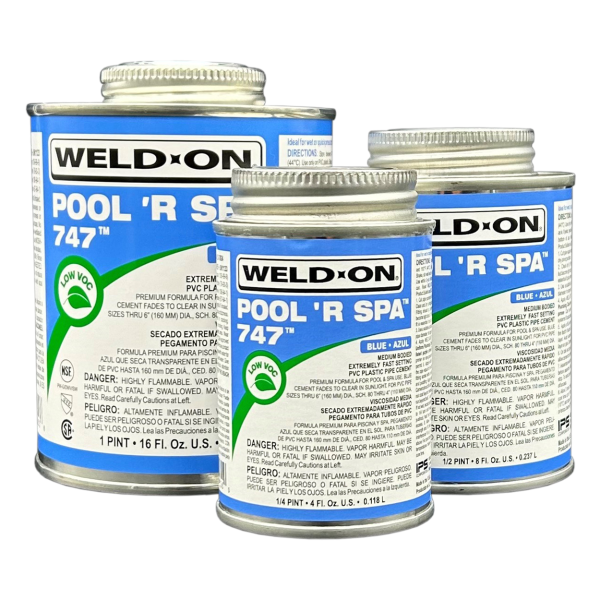 747 PEGAMENTO PARA PVC AZUL 1/2L WELD-ON