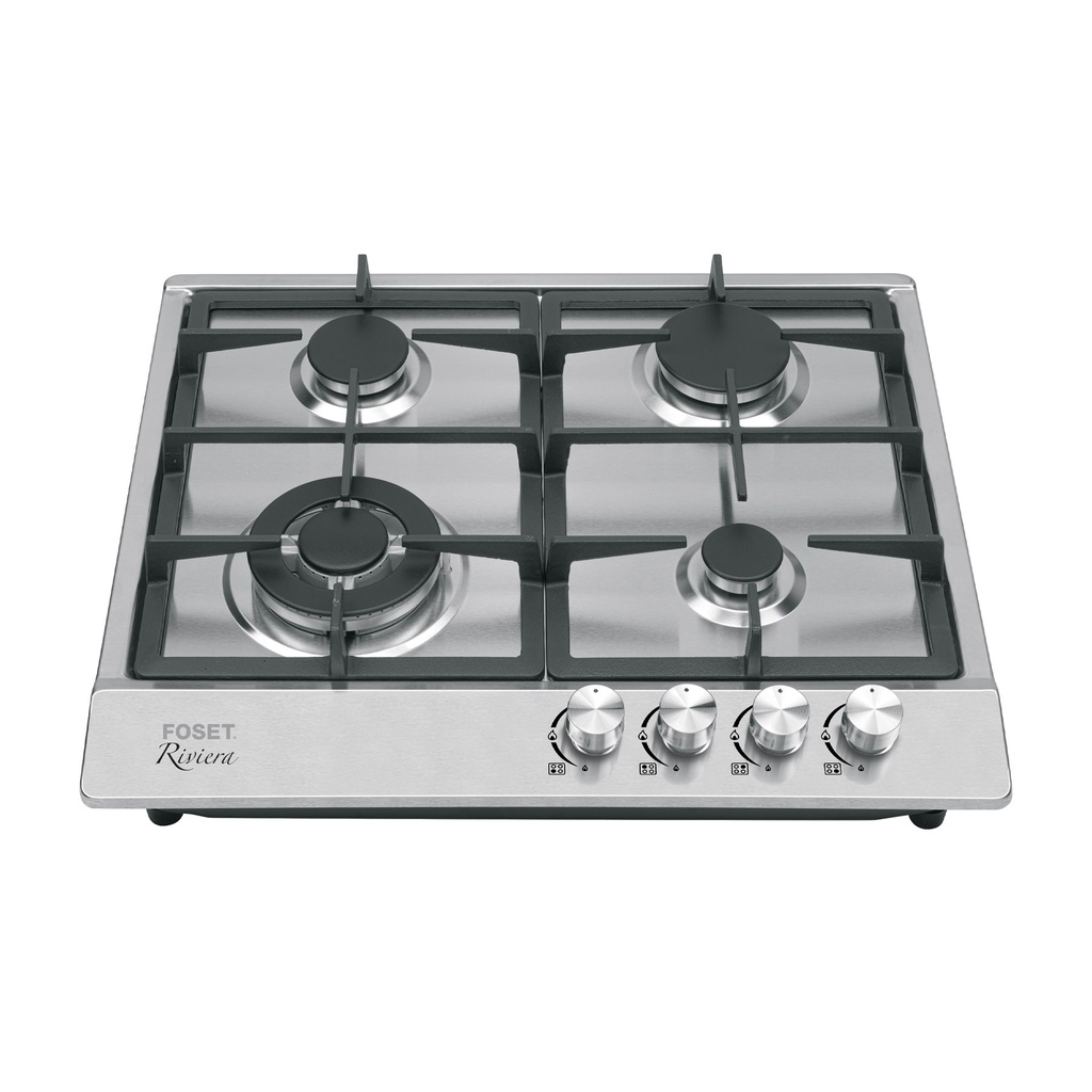 PAE-604GA(Parrilla gas empotrable 60cm, 4 quem, acero inox, Riviera)