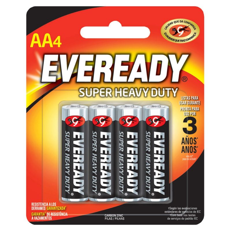 PÍLAZINC CARBON 44 EVEREADY C/4 PZAS 