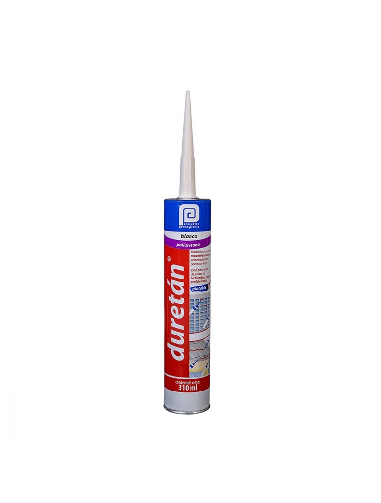 Sellador De Poliuretano Blanco 300 Ml Duretan