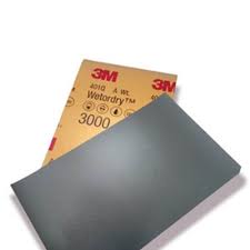 [LIJA AGUA] 3M Lija De Agua 9"X11" Microfina G3000 Pintura-Pasta-Metal-Vidrio-No Ferroso (Imperial Wetordry)