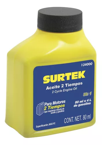 [134000] ACEITE PARA MOTOR 2T 80ML           134000  SURTEK 