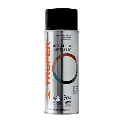 [AEM401] Aerosol metálico negro 400ml