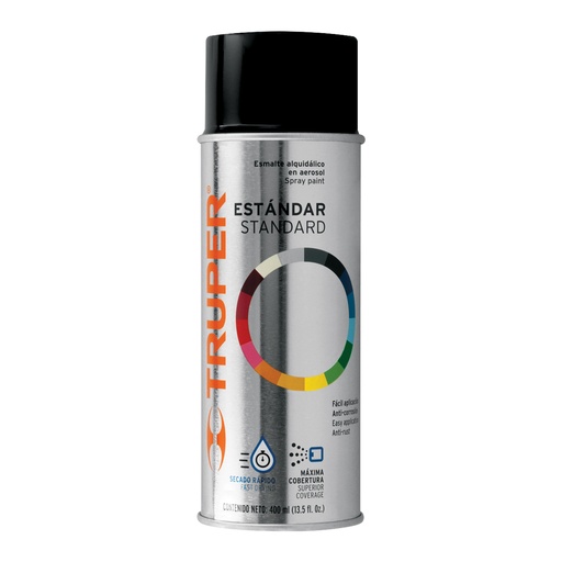 [AES402] Aerosol negro satinado 400ml