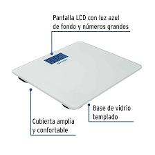 [BASC-180B] B·scula digital, hasta 180 kg para baño    49910  FOSET 