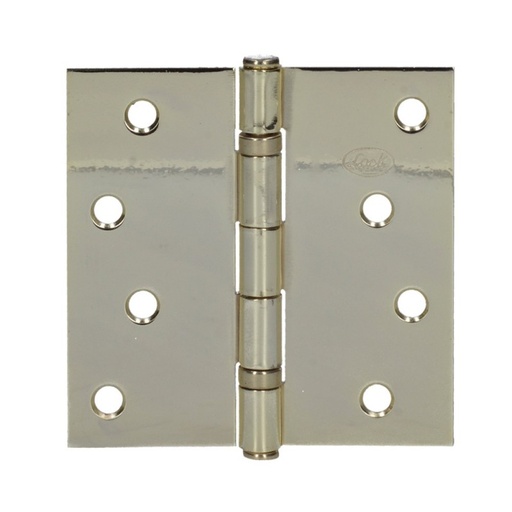 [38BL] Bisagra arquitectónica con balero, latón brillante 4-1/2"