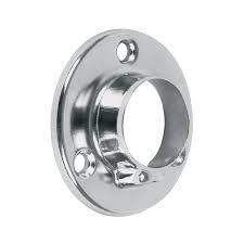 [BTR-3] Brida cromada para tubo redondo de closet HERMEX 48975 