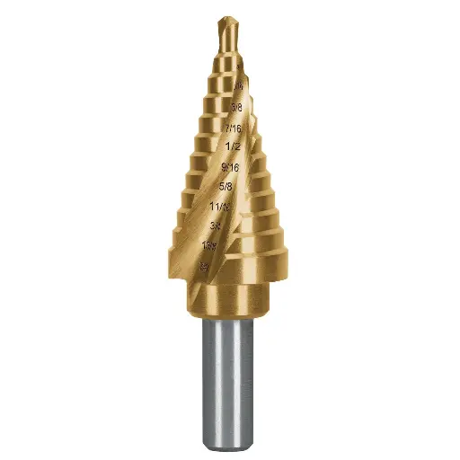 [BES-12X] Broca escalonada titanio 12 escalones 3/16' a 7/8', Expert