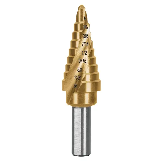 [BES-9X] Broca escalonada titanio 9 escalones 1/4' a 3/4', Expert