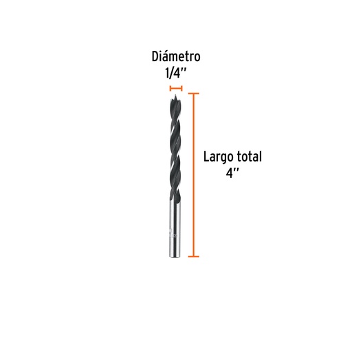 [BM-1/4] Broca para madera 1/4'