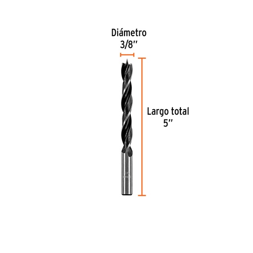 [BM-3/8] Broca para madera 3/8'