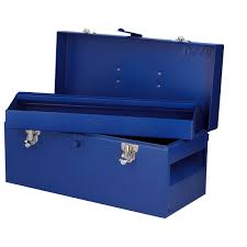 [D3A] Caja metálica Azul 41 x 18.5 x 19cm