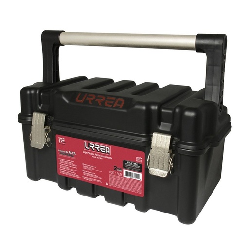 [CPU17A] Caja portaherramientas plástica 17" con broches metálicos y charola