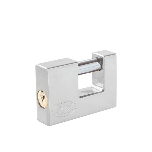 [L22C70ECSB] Candado de acero para cortina llave estándar 70mm cromo satinado        L22C70ECSB  LOCK 