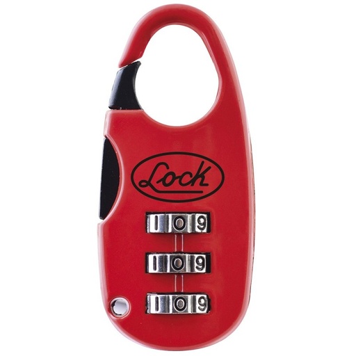 [L21M20PT] Candado de combinación digital maletero 20 mm rojo   L21M20PT  LOCK