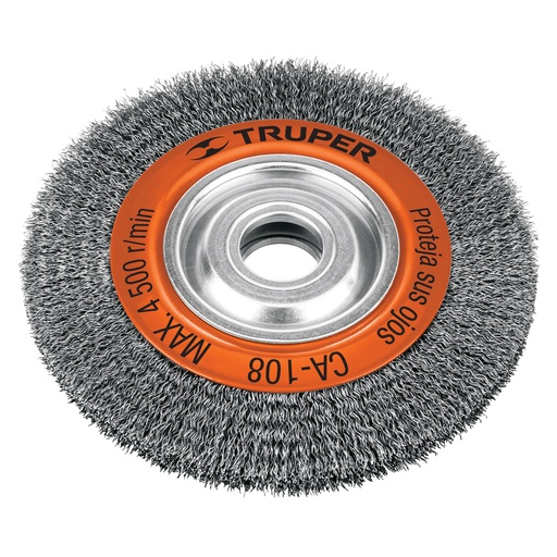 [CA-109] Carda alambre ondulado, 8 x 1-1/8' para esmeril