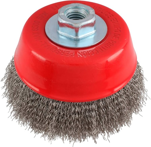 [18CT43S] Carda copa trenzada 4"x0.35 r5/8-11