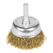 [CO-1-3/4F] Carda de copa, alambre fino, 1-3/4' para taladro