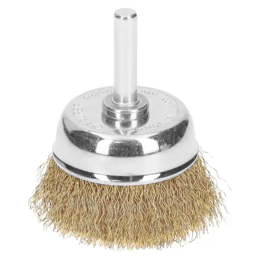 [CO-2] Carda de copa, alambre grueso, 1-3/4' para taladro