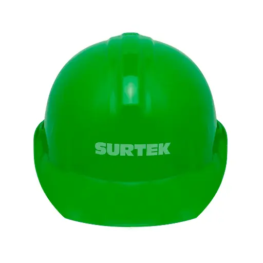 [137313] Casco de seguridad con ajuste de intervalos verde  SURTEK  137313 