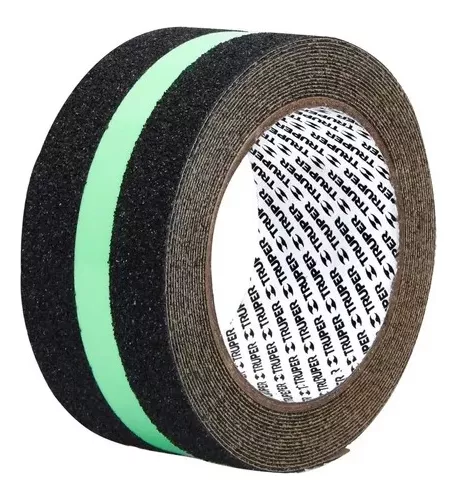 [CIA-25L] Cinta antiderrapante fotoluminiscente 2', rollo 5 m