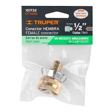 [CF-1/2AG] ConexiÛn de manguera con garra 1/2', hembra