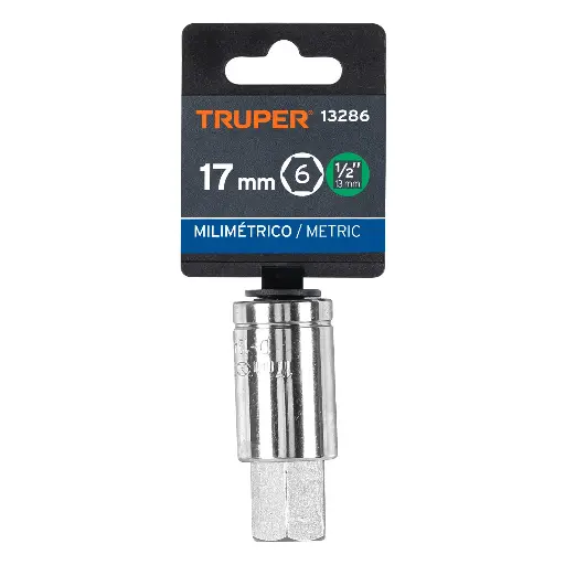 [D-1241-17M] Dados de punta hexagonal, cuadro 1/2' de 17mm.