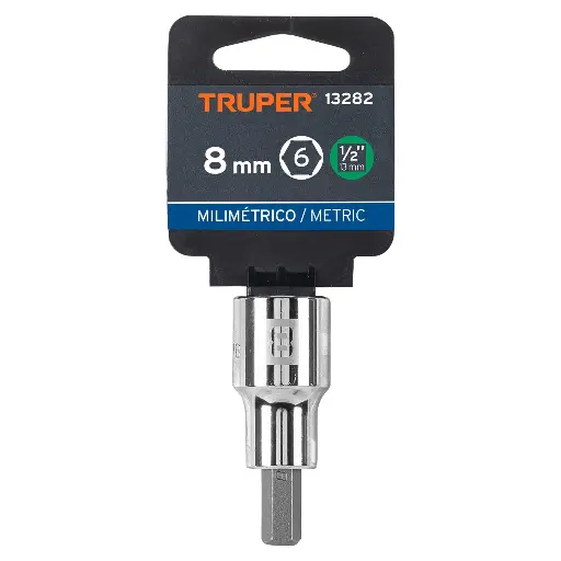 [D-1241-8M] Dados de punta hexagonal, cuadro 1/2' de 8mm.