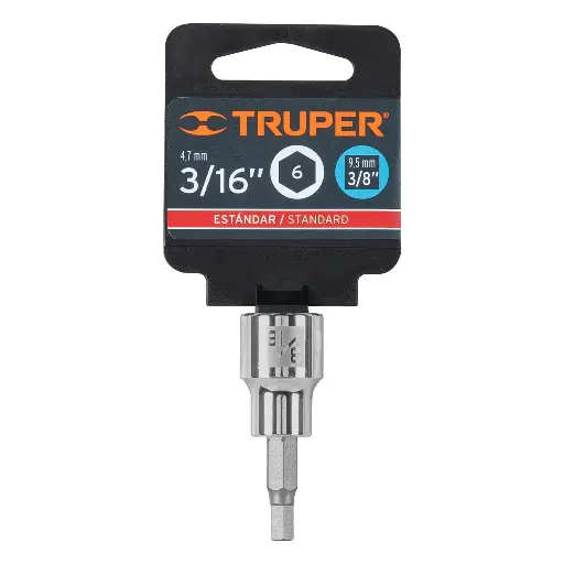 [D-4990-3/16] Dados de punta hexagonal, cuadro 3/8' de 3/16'